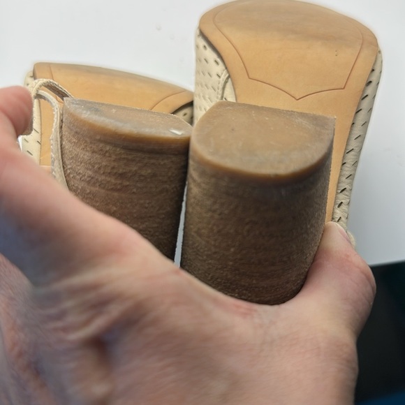 Sam Edelman Beige Lace-Up Peep-Toe Boots - Picture 5 of 7